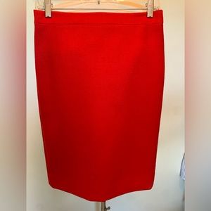 Cranberry J Crew No 2 pencil skirt